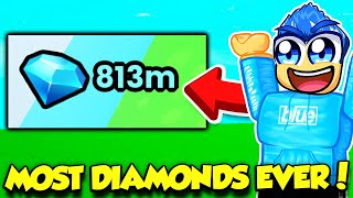 I MADE THE MOST DIAMONDS IVE EVER HAD IN PET SIMULATOR 99 [upl. by Pavkovic]