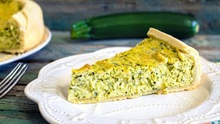 TORTA SALATA CON ZUCCHINE RICOTTA E PESTO  TORTA RUSTICA BUONA E FACILISSIMA DA FARE  PASTA BRISE [upl. by Eednac63]