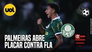 PALMEIRAS ABRE PLACAR CONTRA FLAMENGO EM GOL REVISADO PELO VAR VEJA [upl. by Nivrek197]