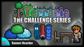 Terraria Challenges  Banner Hoarder  Slime Massacre amp NPC Houses Episode 1 [upl. by Merriott541]