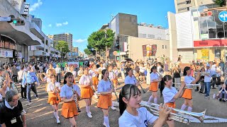 京都橘高校吹奏楽部  金沢ゆめ街道2024  Marching Parade Scene 3  Wide angle ver  Kyoto Tachibana SHS Band 4ｋ [upl. by Aehtla427]