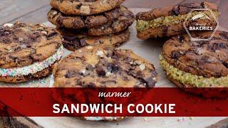 Varieer met American cookies en maak Marmer Sandwich cookies [upl. by Ennovahc]