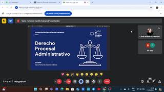 Clase Derecho Procesal Administrativo 170924 [upl. by Annayhs192]