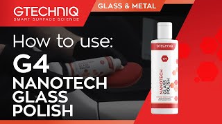 How to use G4 Nanotech Glass Polish [upl. by Jules640]