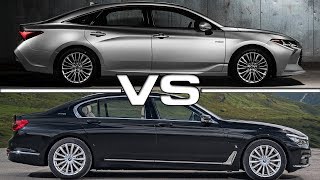 2019 Toyota Avalon vs 2018 BMW 7 Series [upl. by Ahsitaf]