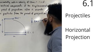 Edexcel A Level Maths 61 Projectiles Horizontal Projection [upl. by Neyugn]