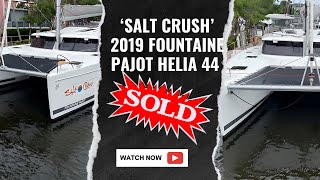 quotSalt Crushquot 19 Fountaine Pajot Helia 44 Evo For Sale Video [upl. by Airalednac331]