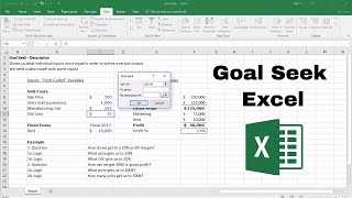 Excel Goal Seek Made Easy A StepbyStep Guide [upl. by Ailedroc323]