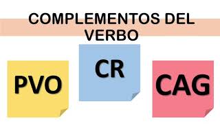 COMPLEMENTOS DEL VERBO PVO CRÉG Y CAG [upl. by Dorree]