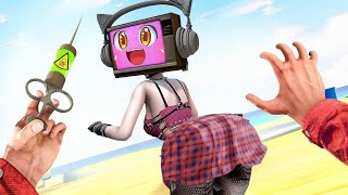 💖TV Woman 🍭 CANDY LOVE STORY 💋 TV Woman amp TV Man vs Skibidi Toilet in Garrys mod🌹 [upl. by Lenuahs710]