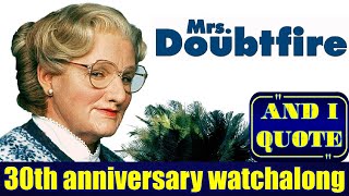 Mrs Doubtfire 1993 30th Anniversary Watchalong [upl. by Spiros]