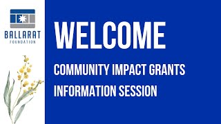 Grants Info Session Recording 210324 [upl. by Nadnarb]