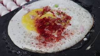 Egg dosa  Dosa Recipes Easy Egg Dosa Recipe by Mastanamma for children [upl. by Acimat]