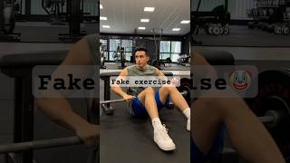 Fake exercise at gym 🤡🤡gym motivation shorts [upl. by Petit471]