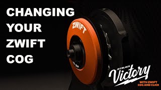 JetBlack VICTORY Smart Trainer Changing your Zwift Cog [upl. by Tuppeny]