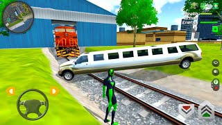 Limo Car Driving and Ride in a Train  Rope Frog Ninja Sim 12  Android Gameplay [upl. by Girish]