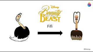 Paint 3D Tutorial Fifi the Plumette  Beauty and the Beast 1991 [upl. by Khano]