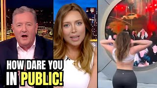 Outrageous Piers Morgan confront New York portal flasher [upl. by Wu521]