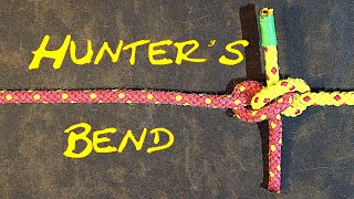 How to Tie the Hunters Bend  How to Tie the Riggers Bend [upl. by Jacqui]