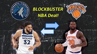 HUGE NBA Trade Towns and Randle Swapped Between Wolves and Knicks [upl. by Maccarone248]