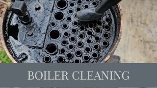 Boiler Cleaning  SO MUCH GRIME and A SURPRISE [upl. by Eloc]