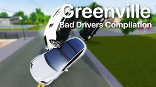 Shocking Compilation of Greenvilles Worst Drivers and Close Calls  Greenville Roblox [upl. by Luapnhoj]