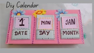 How to make diy calendar at home  how to make homemade calender with paper✨ [upl. by Clovis]