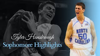 UNC Basketball Tyler Hansbrough Sophomore Highlights  North Carolina Tar Heels [upl. by Nylirej]