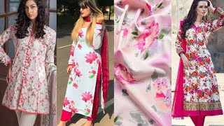 75 Stylish floral print dress designs  Suit designing ideas from floral printed fabric [upl. by Ekoorb873]