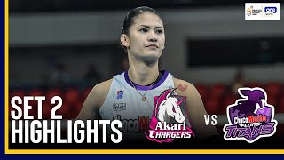 CHOCO MUCHO vs AKARI  SET 2 GAME HIGHLIGHTS  2024 PVL REINFORCED CONFERENCE  July 23 2024 [upl. by Suzzy]