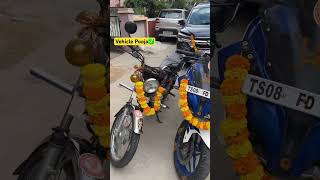 Happy Dussehra🇮🇳 Vehicle Pooja❤️ pulsarrs200 montra madrock jupiter rx100 marutisuzuki xl6 [upl. by Jami]