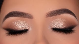 Soft Glitter Eye Makeup for Wedding  Party  Special Occasion [upl. by Brouwer]