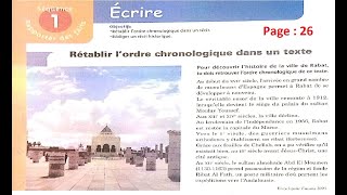 Cours de français  Rétablir lordre chronologique dans un récit page 26 [upl. by Ssilb]