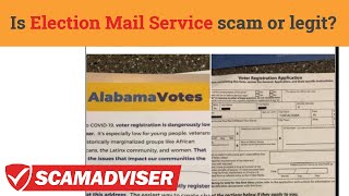 Election Mail Service Austin TX  scam or legit notice to voter Itll cost you money if you reply [upl. by Nalepka]