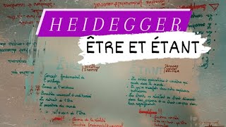 Heidegger  Être et étant [upl. by Maynord559]