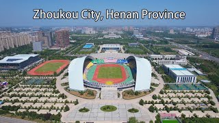 Aerial ChinaZhoukou City Henan Province河南省周口市 [upl. by Adnana]