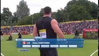 Mens Shot put IAAF Diamond League 2012 London [upl. by Arnelle]