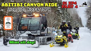 2021 Snowmobile Season Episode 4 Part 4  Abitibi Canyon Ride on Freshly Groomed Trails [upl. by Jenks]