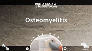 L4 part 1Osteomyelitis PT Orthopedics [upl. by Aiak]