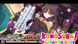 KonoSuba Fantastic Days Global  Goblin Elite Attack Crimson Demon Classmate [upl. by Dweck]