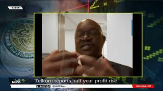 Telkom reports half year profit increase Serame Taukobong [upl. by Wurtz]