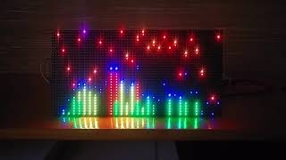 Analyseur de Spectre Audio  Matrice LED RGB 64x32  Arduino Mega [upl. by Swann]