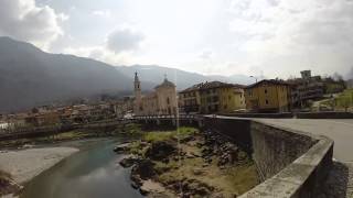 In bici da Esine a Pisogne sulla Ciclabile Valle Camonica [upl. by Kciredorb738]