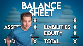 The BALANCE SHEET for BEGINNERS Full Example [upl. by Janine]