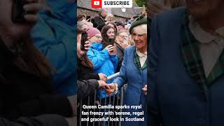 Queen Camilla sparks royal fan frenzy with serene regal and graceful look in Scotland [upl. by Elmina237]