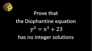 Application of Legendre symbol to Diophantine equation [upl. by Casta259]