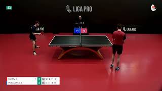 TT Liga Pro Moscow  Serov misses 9 MPs [upl. by Gertie]