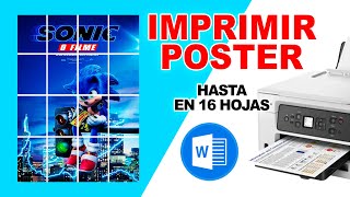 Cómo Imprimir Poster en Impresora Normal Fácilmente 2024✅ [upl. by Neisa]