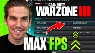 NEW BEST CONTROLLER amp GRAPHICS Settings in WARZONE 3 MW3 WARZONE [upl. by Drarehs]