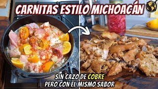 Como hacer CARNITAS estilo Michoacán en Casa  y sin Cazo de Cobre  Cocina Universal [upl. by Sekyere]